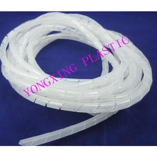 5Meter/lot Flame 5mm retardant black or white spiral bands diameter Cable casing Cable Sleeves Winding pipe