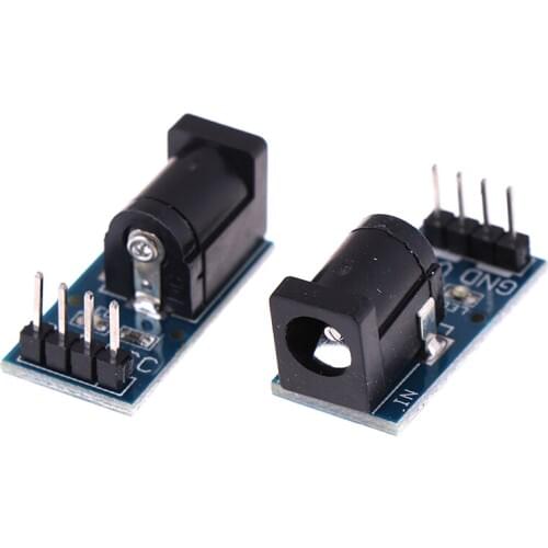5Pcs/lot DC Jack Socket Plug Power Supply Module DC Power Adapter Plate Board Connector For Arduino