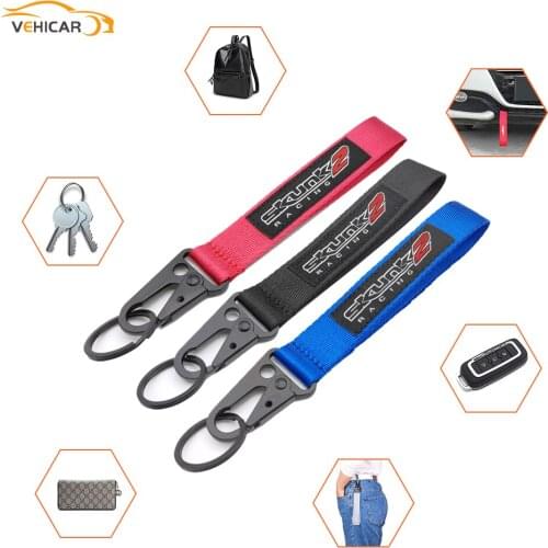 VEHICAR SKUNK2 Style Wrist Strap Lanyard Racing Car Keychain ID Holder Mobile Trailer Belt Eagle beak strips For JDM Lovers