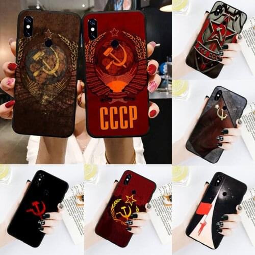 Soviet Union USSR Flag Phone Cases For Xiaomi Redmi Note 4 4x 5 6 7 8 pro S2 PLUS 6A PRO