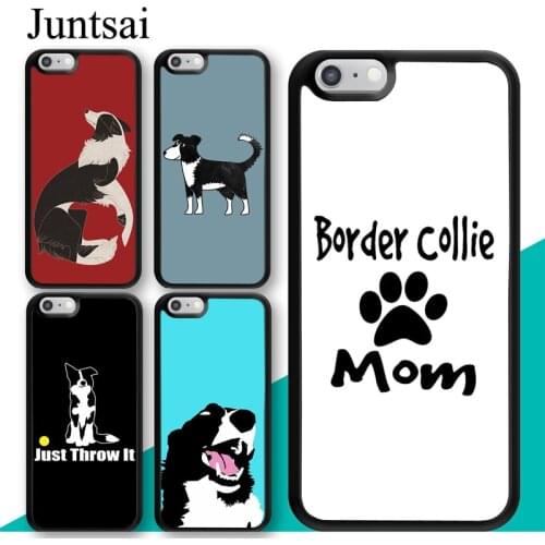 Border Collie Dog Case For iPhone 11 12 Pro Max mini X XR XS MAX 8 7 Plus 5S SE 2020 6S Back Cover Capa
