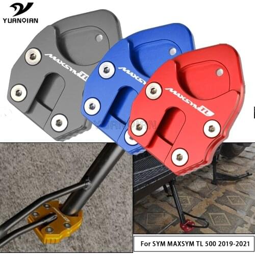 For SYM MAXSYM TL 500 2019 2020 2021 Motorcycle Side Stand Enlarge Extension Kickstand TL500 Accessories Motorbike CNC Aluminum