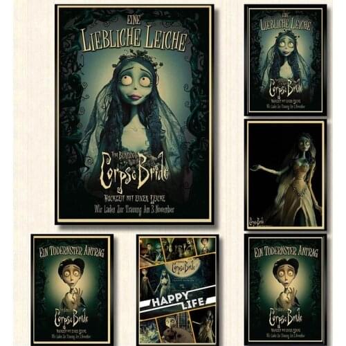 Home Decr Painting Tim Burton Movie Beetlejuice Edward Scissorhands Movie Poster HD Print Poster Wall Art Pictures