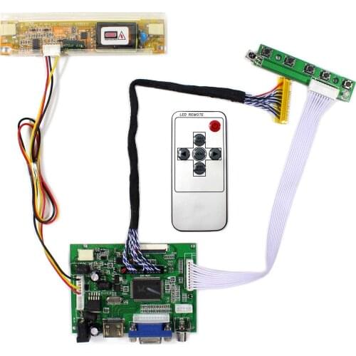 HD MI VGA 2AV LCD Driver Board For LP171WP5 N154C3 1440x900 Resolution CLAA154WP05 B170PW02 for 15.4inch 17inch LCD Screen