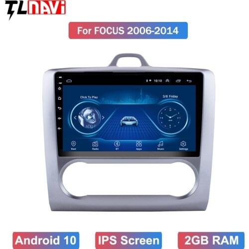 IPS 9 Inch Android 10 GPS Navigation Touchscreen Quad-core Car Radio For 2004 2005 2006-2011 Focus Exi AT