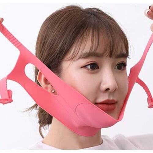 Delicate Face Neck Wrinkle Breathable Removal Slimming Mask Double Chin Lifting Face Firming Sleep Band Face Bandage Hot Sale