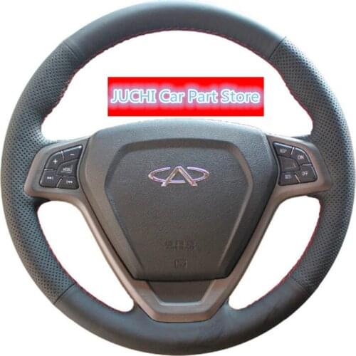 Chery Tiggo 3 2011-2014 hand-sewn leather steering wheel covers