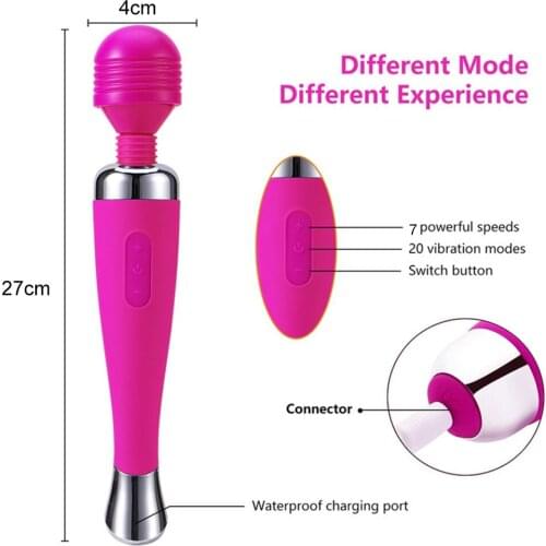 Powerful Magic Wand Vibrators Sex Toys For Adults Masturbator Massager Sex Toy For Woman Clitoris Stimulate Female Sex Products