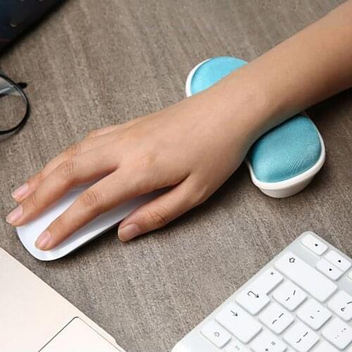 Wrist Rest Pad Anti-skid Non-fading Ergonomic Soft Computer Mouse Wrist Hand Rest Support for Office