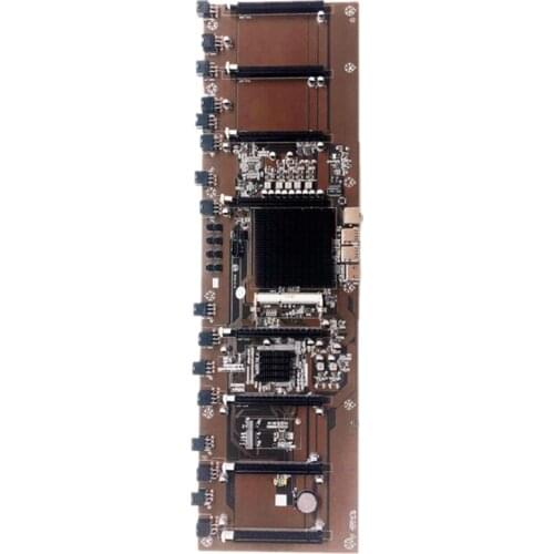 HM65 Direct Insertion Eight Card Slot BTC Solid State Multi Card Mining Board Motherboard