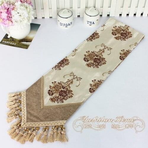 European-style luxury fashion simple table runner Chinese modern garden coffee table flag table flag tablecloths customized low