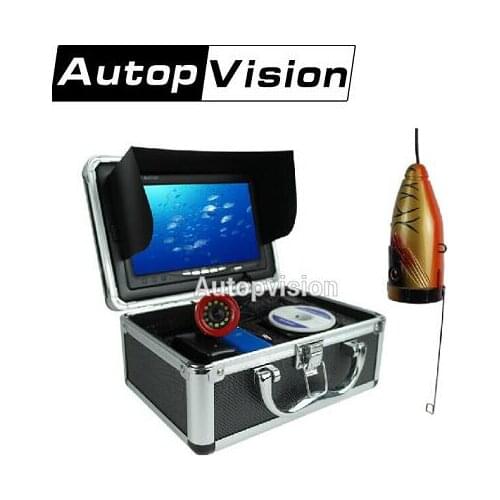 Original 7" Video Fish Finder HD 1000TVL Lights Controllable Underwater Fishing Camera Kit Ice Lake Under Water fish cam