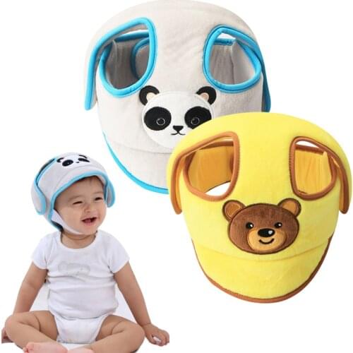 Baby Safety Helmet Head Toddler Kids Adjustable Soft Cotton Headguard Cap Cute Animals Cartoon Comfortable Harnesses Accessories