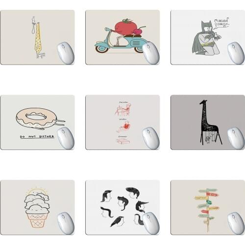 Cute Cartoon Animal Food Mouse Pad Student Computer Mouse Non-slip Notebook Pad Office Keyboard Protection Pad Table Mat