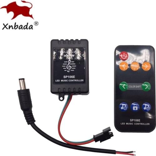 SP106E Led Strip 9keys Led Music Controller WS2811 /WS2812B /SK6812 Magic Led Tape Digital Colorful Music Controller DC5-12V
