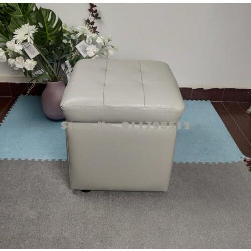 Home entrance shoe changing stool leather low stool storage storage stool clothing store fitting room rest chair stool sofa pier