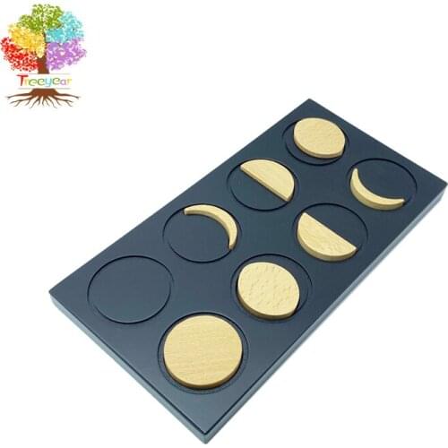 Treeyear Phases of The Moon Educational Board for Kids Montessori Toy Teach The Lunar Cycle