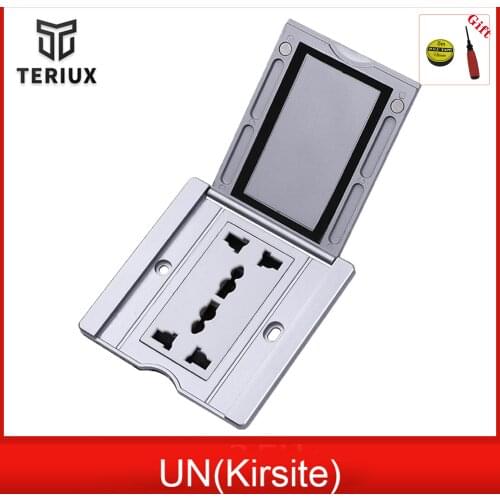 Home use floor socket Clamshell built in plug ground recessed socket box