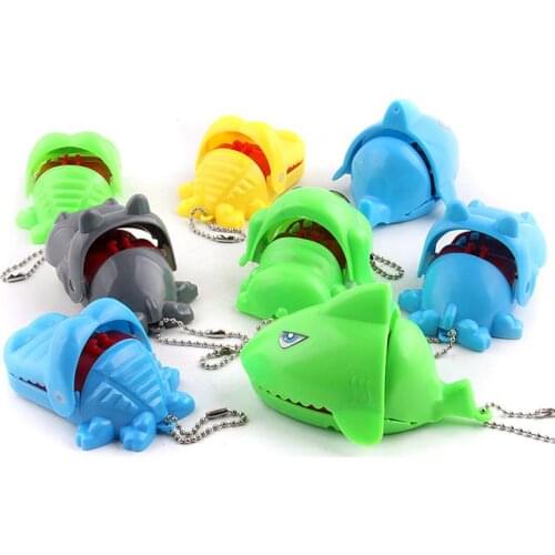 1PC Finger Biting Toy Cartoon Shark Crocodile Mouth Dog Hippo Shape Party Game Funny For Kids Mini Gift Family Interactive Toys