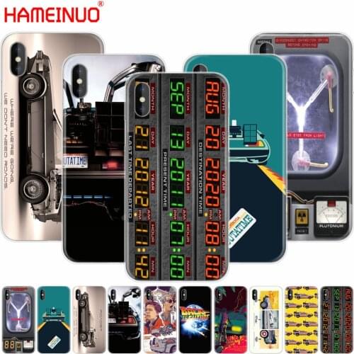 Back to the Future DeLorean Time Machine cell phone Cover case for iphone X 8 7 6 4 4s 5 5s SE 5c 6s plus