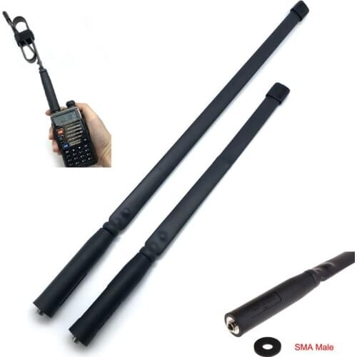 CS Tactical SMA-M SMA Male Dual Band VHF UHF 144/430Mhz Foldable Antenna For YAESU VX7R VX-7R VX-8R FT1DR FT2DR VX6R FT270 Radio