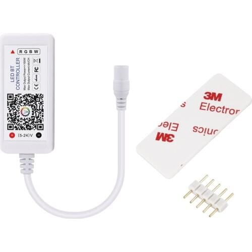 DC5-24V LED Mini Bluetooth RGB RGBW Controller Wireless iOS/Android APP control For LED Strip Light RGB / RGBW