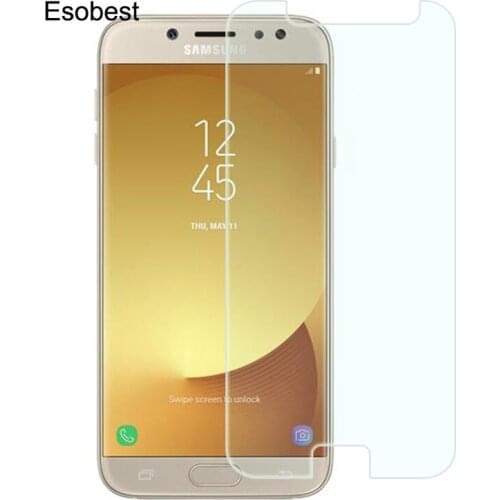 Esobest 2pcs EU Version Glass film for Samsung Galaxy J3 J5 J7 Tempered Glass Screen Protector only fit Europe version