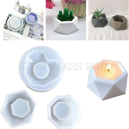Flowerpot Plant Pot Epoxy Resin Mold DIY Candlestick Candle Holder Silicone Mould Crafts Decorations Casting Tools Drop Shipping