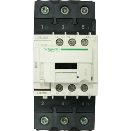 LC1D65ABD Three-pole contactor 3P 65A 24VDC one open and one close for AC load with power factor greater than or equal to 0.95