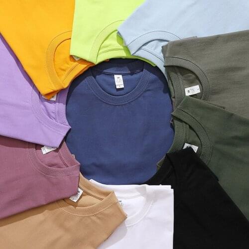 The summer new countries popular logo mens pure white cotton T-shirt man