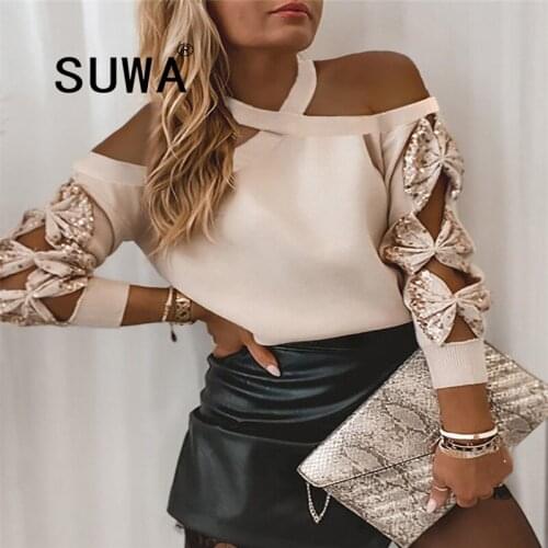 2021 Hot Recommend Korean Style Trendy Chic Long Sleeve Pullover Sweatshirt Top Women Clothing Elegant Sexy Tunic