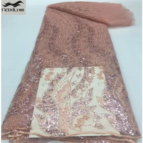 Madison French Handmade Beaed Lace Fabric 2021 High Quality Lace Material African Nigerian Lace Fabric For Wedding Sew