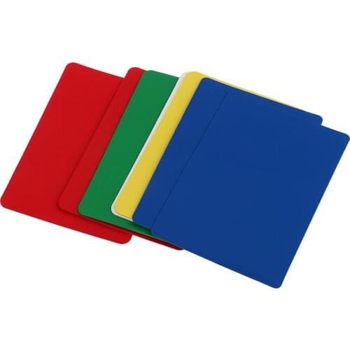 Perfeclan Pack of 10 Plastic Poker Size Cut Cards 5 Color Choices Party Game Accessory Casino Collectables Game Props