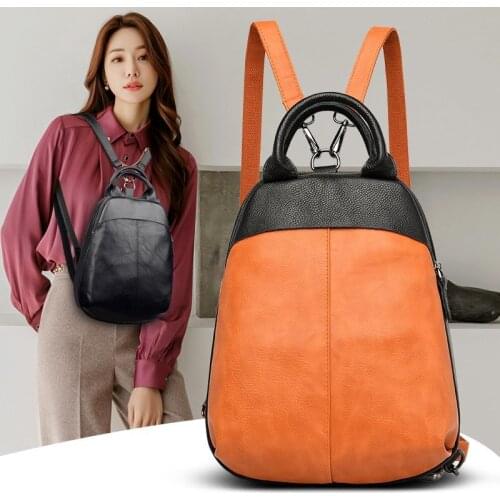 2021 new Women Leather Backpacks Fashion Shoulder Bag Female Backpack Ladies Travel Backpack Mochilas School Bags For Girls