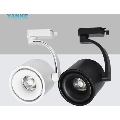 New dimming led track light clothing store spotlight 7w 12w exhibition hall background wall COB track light spotlight AC110v220v