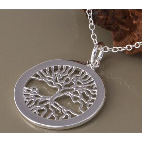 Wholesale High quality silver plated Fashion jewelry chains necklace pendant WN-1154