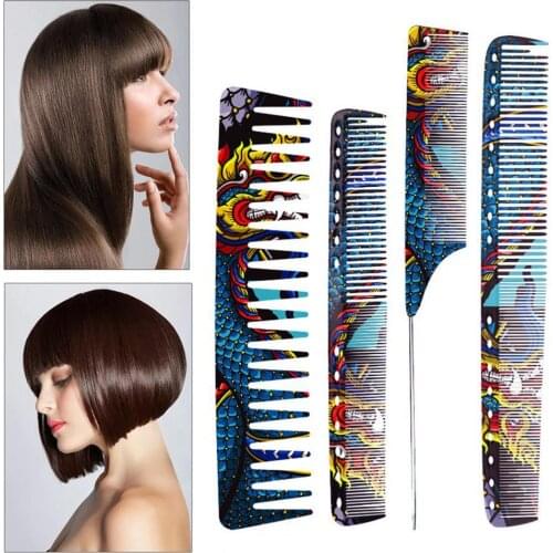 Salon Hair Comb Chinese Dragon Personality Hair Cutting Comb Salon Hair Stylist Pro Male Female Hair Styling Pointed Tail Comb