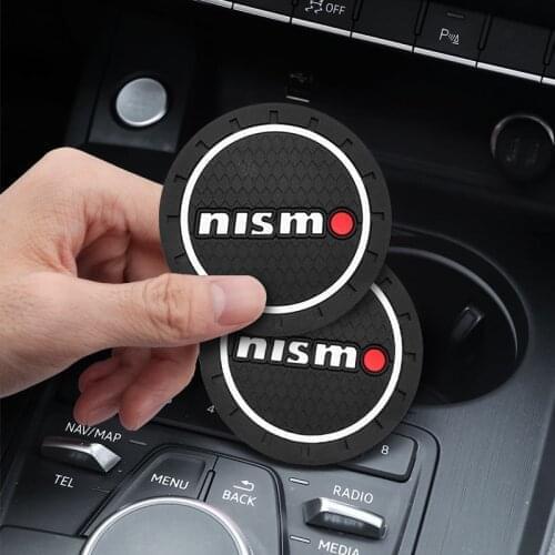 Car Cup Bottle Holder Coasters Non-slip Mat Pad Auto Accessories For Nissan Nismo Almera Juke Qashqai Tiida Note Teana 350Z 370Z