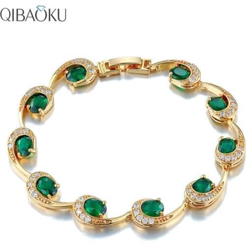 QIBAOKU Golden Bracelets
