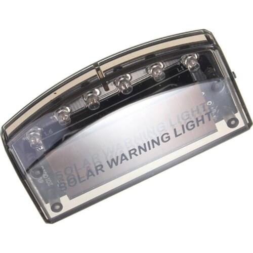 Solar Power Car Truck Alarm Blue LED Light Warning Anti-Theft Flash Lamp