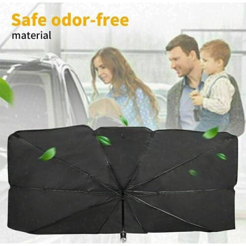 Foldable Car Sun Umbrella Block Heat UV Sun Shade Umbrella for Windshield Protection Block Heat UV Easy Use Dropshipping