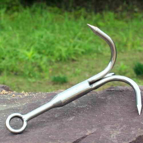 Grappling/Grapnel Hook 3-Claw Stainless Steel Tree Climbing Hook Outdoor Hiking Walking MC889