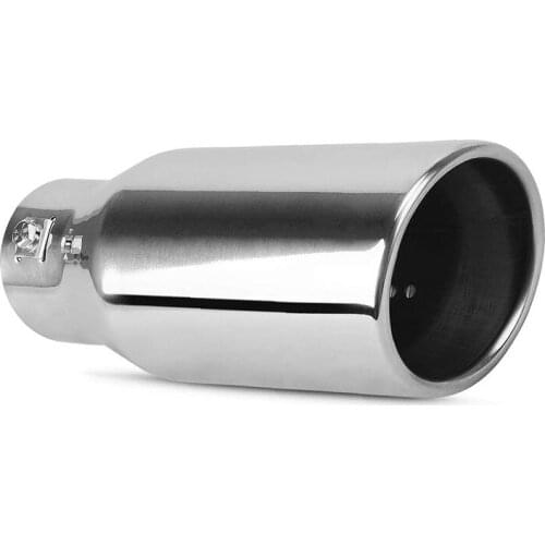 Universal 38-51mm Car Auto Exhaust Muffler Tip Stainless Steel Pipe Chrome Trim Modified Car Rear Tail Throat Liner Accessories