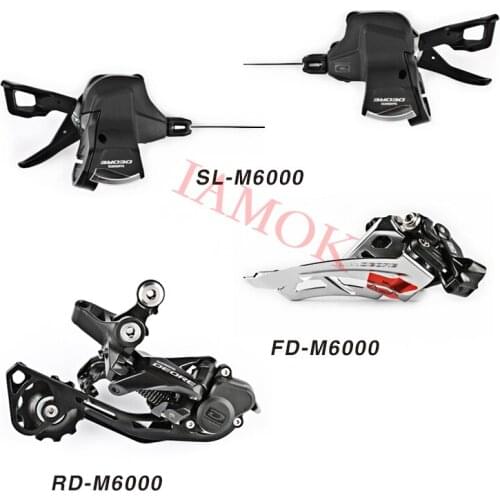 SHIMANO DEORE Mountain Bike SL-M6000 Shifter Iamok RD-M6000-SGS Rear Derailleur FD-M6000-M Front Derailleurs Bicycle Parts