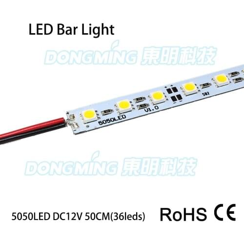 10pcs/Lot 36/72 Leds 0.5m LED bar light 5050 5630 7020 8520 4014 2835 SMD 12V led luces strip light white/warm white/RGB