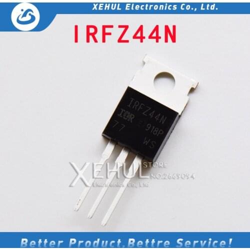 10PCS New MOS field effect tube IRFZ44NPBF IRFZ44N 55V / 40A in-line TO-220 IC