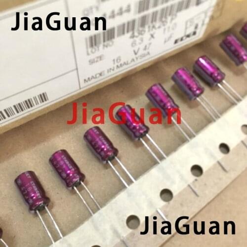 20PCS ELNA STARGET 16V47UF 6.3X11MM ROD 47UF 16V Red robe 47uF/16V filter audio electrolytic capacitor 16V 47UF