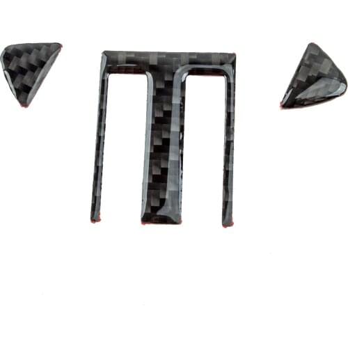 3Pcs Carbon Fiber Car Central Control Air Vent Outlet Cover Trim Fit for Subaru BRZ Toyata 86 2013 2014 2015 2016 2017 2018-2020