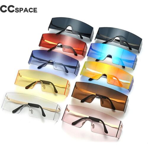 46370 Oversized One Lens Goggle Sunglasses Men Women Fashion Shades UV400 Vintage Glasses