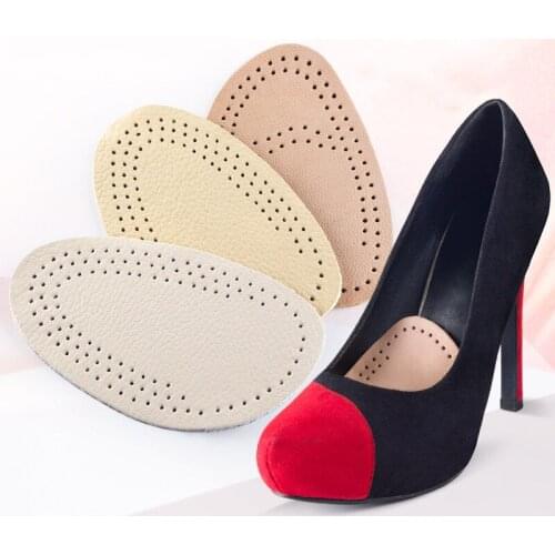 5 pairs Foot Care Tool High-heeled Shoes Forefoot Pad leather Cushion Pad Orthotic Insole Half Yard Pad Metatarsal Toe Support